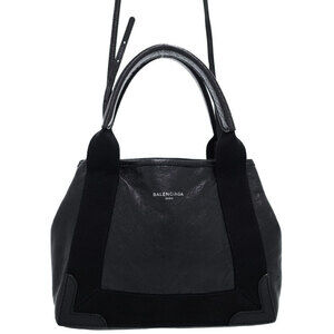 Balenciaga Navy Blue Cabas XS Bag